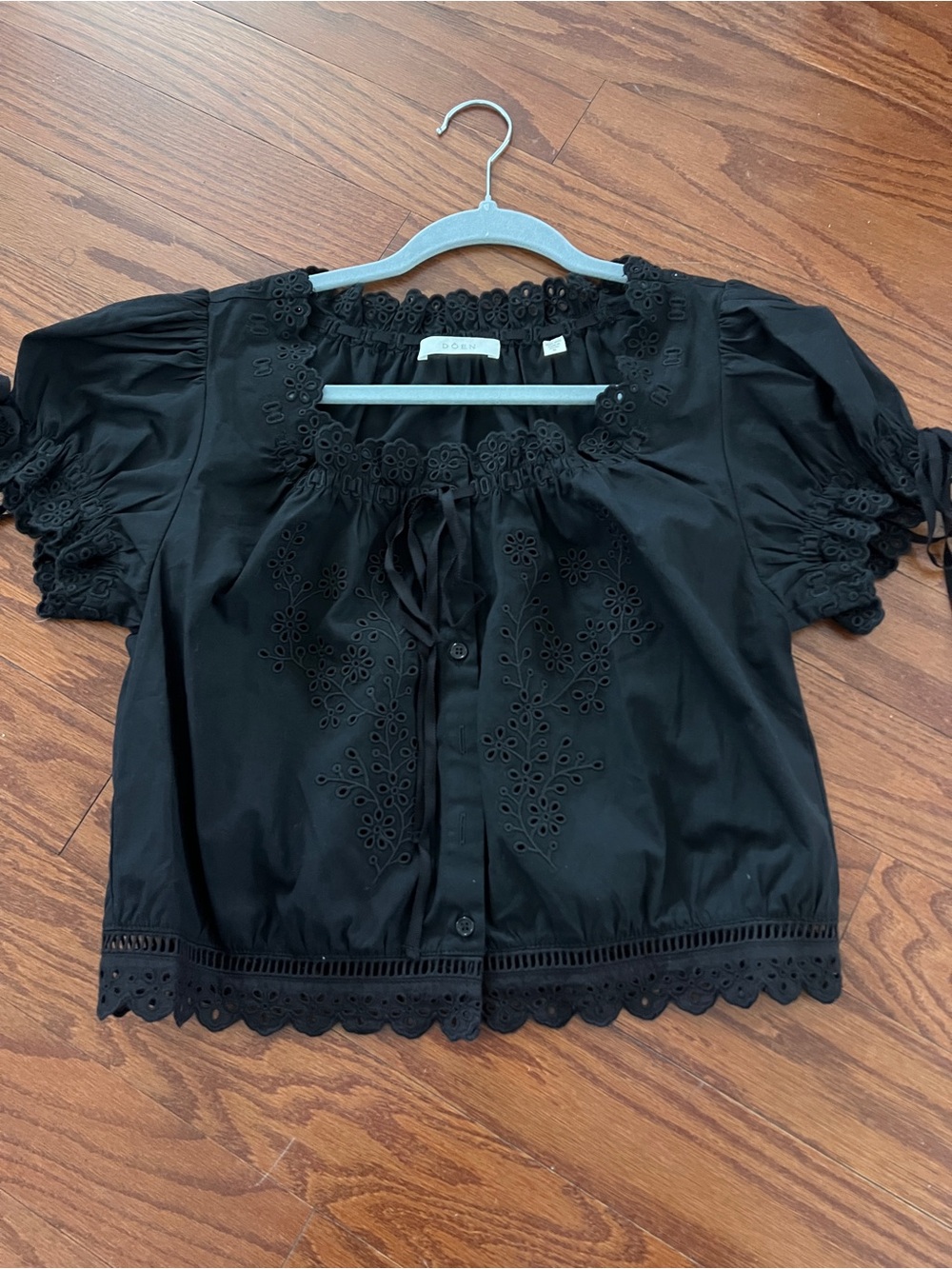 Doen Nera Blouse Top Small White S - Picture 2 of 8